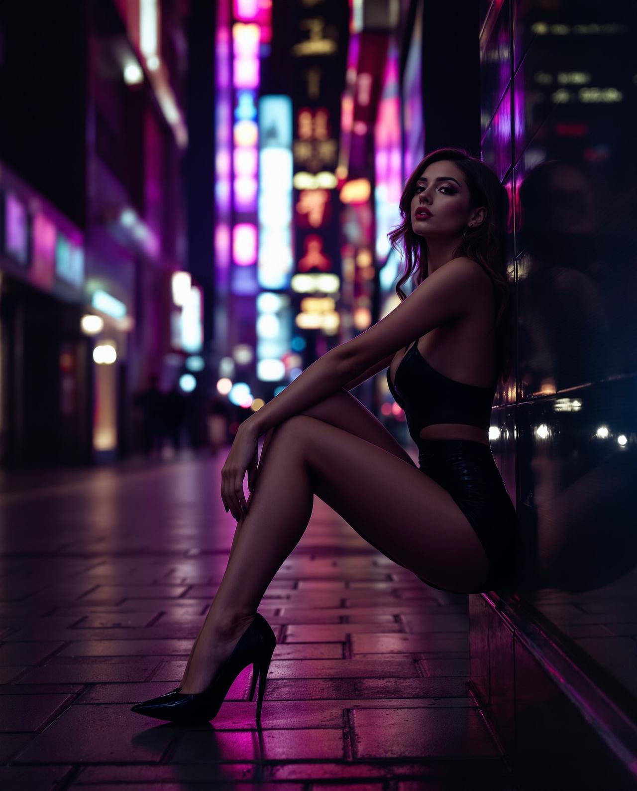 往期福利 黑色细跟·都市魅影 - 高跟鞋写真作品